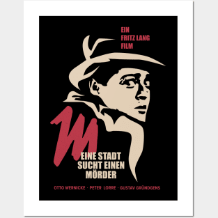 Noir Elegance: M - A City Searches for a Murderer - Peter Lorre Tribute Design Posters and Art